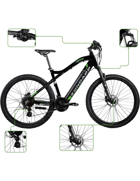 Elektryczny Rower Górski 27,5 MTB Damski Męski Aluminiowy Wspomaganie Góral