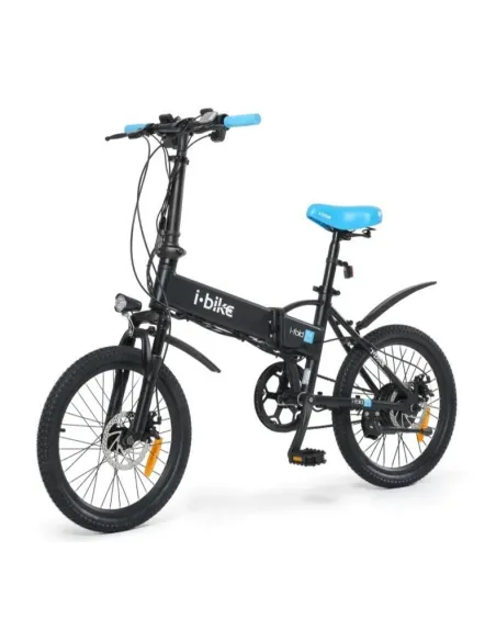 Rower Elektryczny Męski Damski Składany 20" Alu Tarcze Składak Oświetlenie