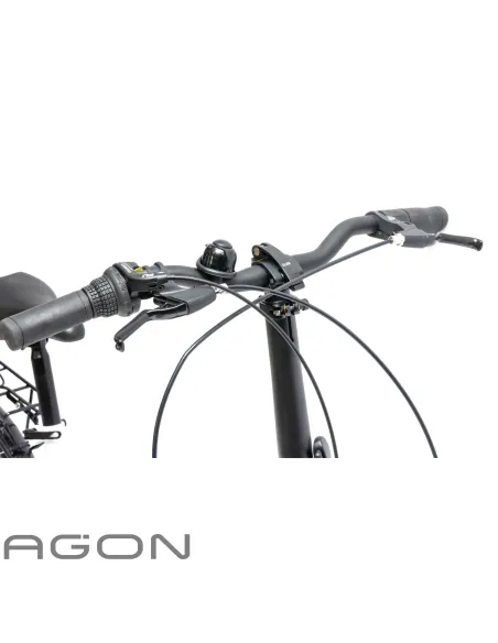 Rower Damski Męski Składany 20" SHIMANO Składak Bagażnik Oświetlenie Dynamo