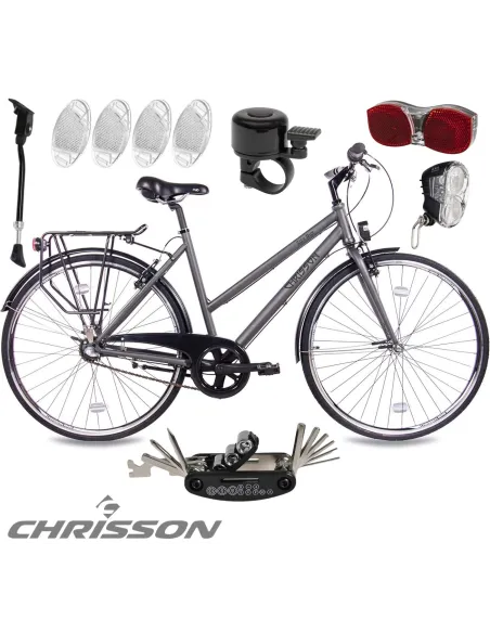 Rower Damski Miejski 28" SHIMANO Nexus Bagażnik Oświetlenie Błotniki Kontra