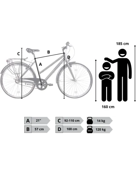 Rower Damski Miejski 28" SHIMANO Nexus Bagażnik Oświetlenie Błotniki Kontra