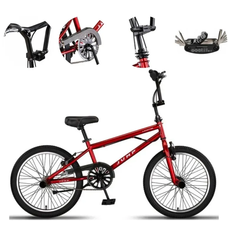 Rower BMX 20 Stalowy Młodzieżowy Kierownica 360° Pegi Skatepark Do Trików