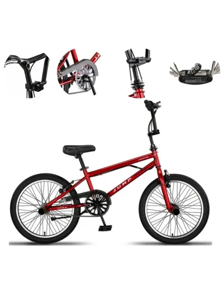 Rower BMX 20 Stalowy Młodzieżowy Kierownica 360° Pegi Skatepark Do Trików