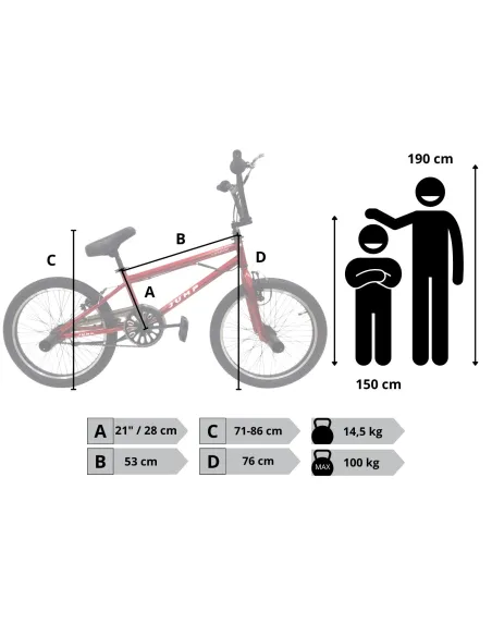 Rower BMX 20 Stalowy Młodzieżowy Kierownica 360° Pegi Skatepark Do Trików