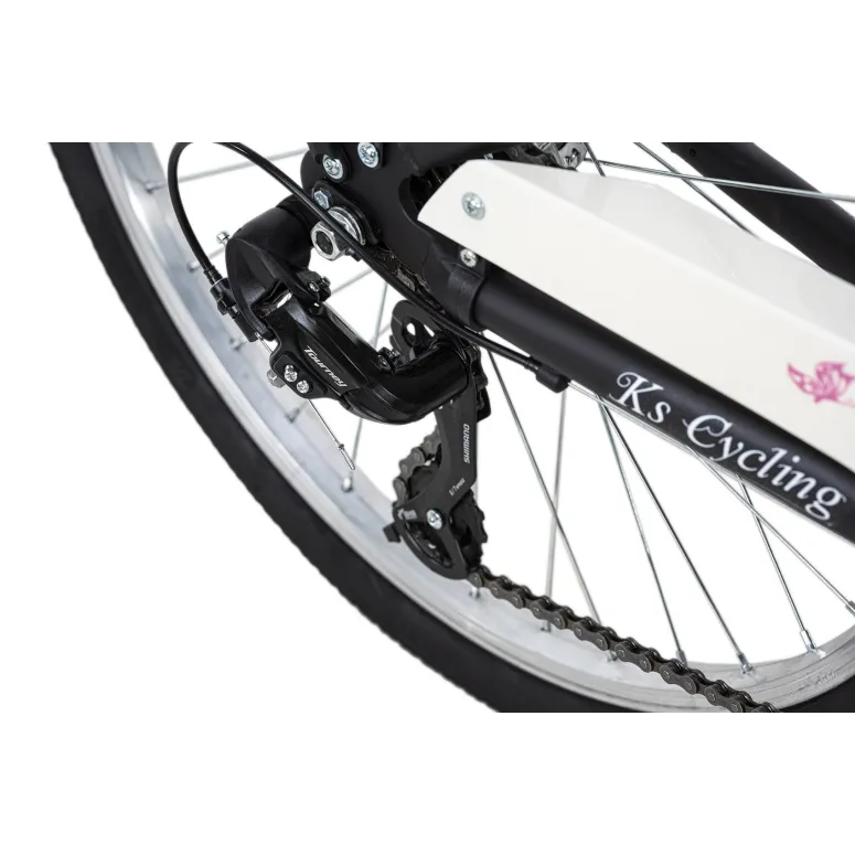 Dziewczęcy Rower Miejski 24 Damka Światła Bagażnik - 5