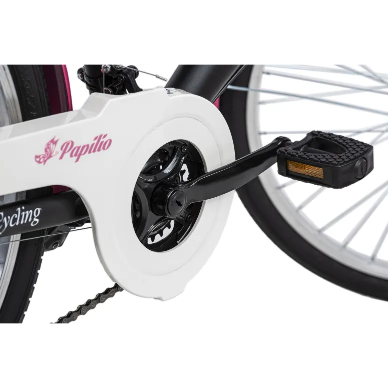 Dziewczęcy Rower Miejski 24 Damka Światła Bagażnik - 7