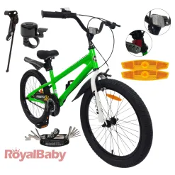 Rower Dziecięcy Koła 20" Chłopięcy Błotniki Stopka Dzwonek Osłona Odblaski