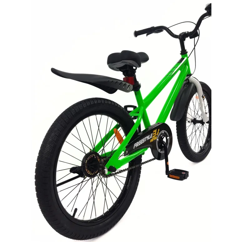 Rower Dziecięcy 20 Stal U-Brake Błotniki Dzwonek Stopka Odblaski Osłona