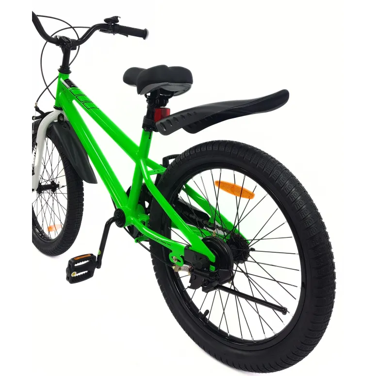 Rower Dziecięcy 20 Stal U-Brake Błotniki Dzwonek Stopka Odblaski Osłona