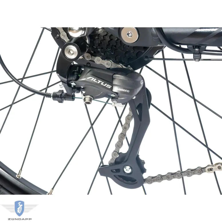 Rower Elektryczny Męski Górski 27,5" SHIMANO Tarcze 250 W LCD MTB Rapidfire