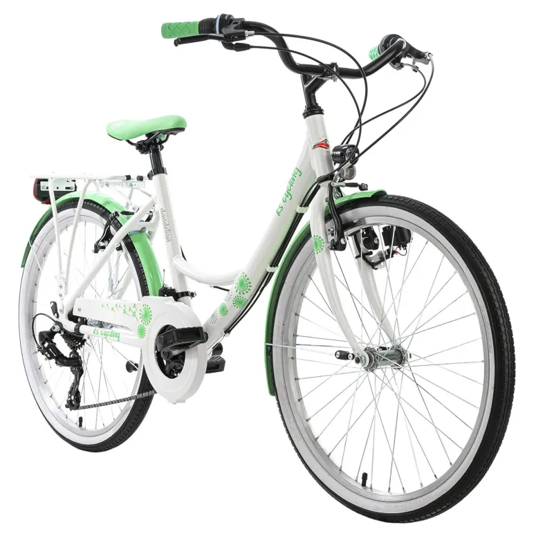 Rower Dziewczęcy 24 Miejski Dziecięcy Światła Alu - 9