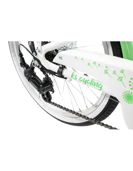 Rower Dziewczęcy 24 Miejski Dziecięcy Światła Alu - 5