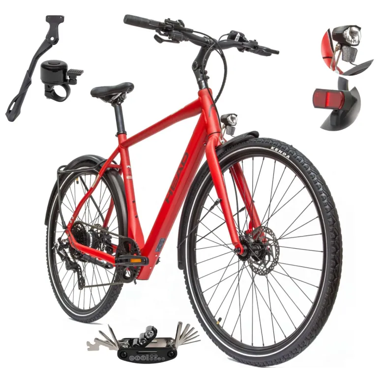 Rower Elektryczny Męski Trekkingowy 28 HEAD 250W Bafang Hydraulika Lekki