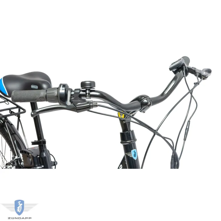 Rower Elektryczny Damski Miejski 26" SHIMANO 250 W LED Bagażnik Oświetlenie