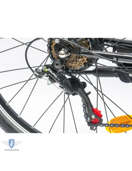 Rower Elektryczny Damski Miejski 26" SHIMANO 250 W LED Bagażnik Oświetlenie