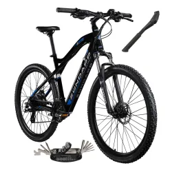 Rower Elektryczny Męski Damski Górski 27,5 MTB SHIMANO Amortyzacja 250 W