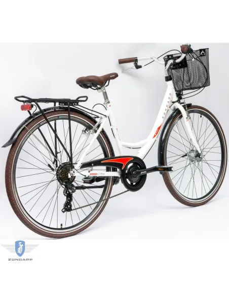Rower Damski Miejski 28 SHIMANO Oświetlenie Dynamo Koszyk Bagażnik Błotniki