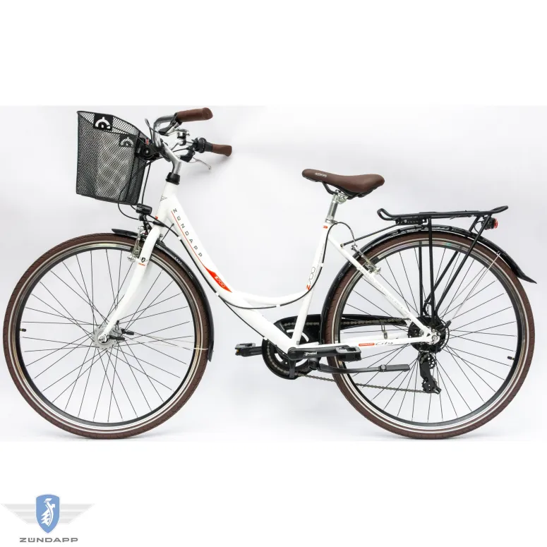 Rower Damski Miejski 28 SHIMANO Oświetlenie Dynamo Koszyk Bagażnik Błotniki