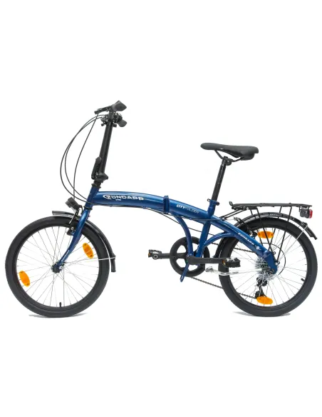 Rower Męski Damski Składany Miejski 20" SHIMANO Składak Stopka Oświetlenie