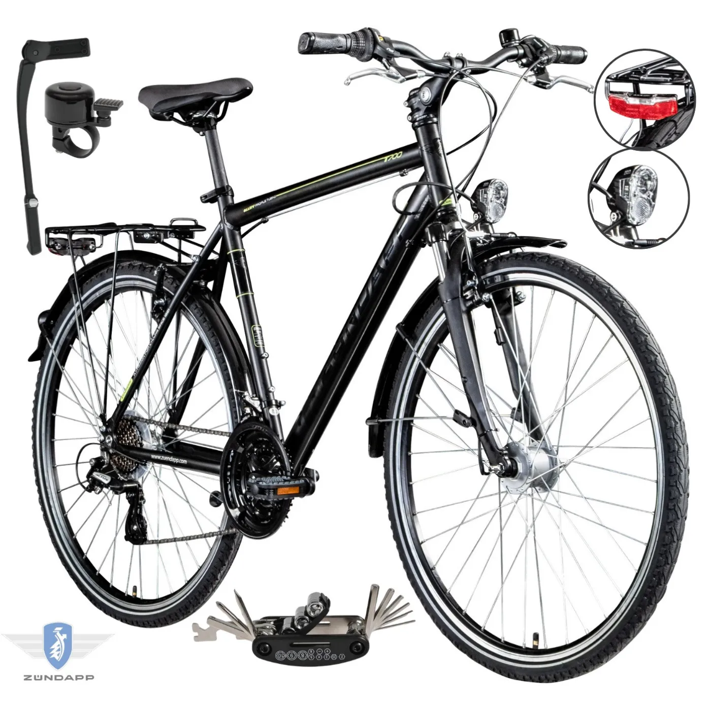 Rower Męski Trekkingowy 28 SHIMANO Altus Amortyzacja Aluminium Błotniki