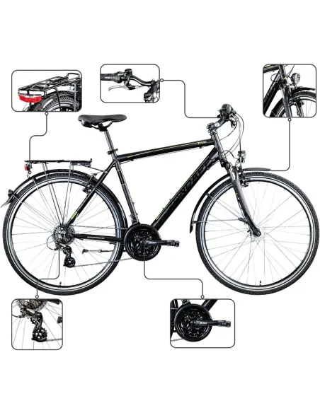 Rower Męski Trekkingowy 28 SHIMANO Altus Amortyzacja Aluminium Błotniki