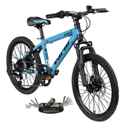 Rower Dziecięcy 20" Alu tarcze Tourney Revo 6-biegów Światła Odblaski Lekki