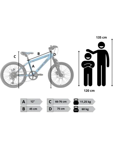 Rower Dziecięcy 20" Alu tarcze Tourney Revo 6-biegów Światła Odblaski Lekki