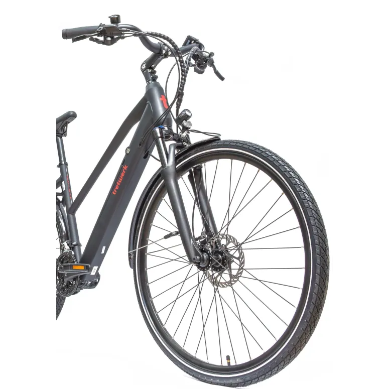 Rower Elektryczny Damski Trekkingowy Koła 28" Shimano 250W Amory Hydraulika