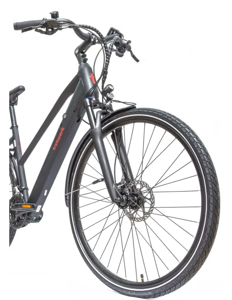Rower Elektryczny Damski Trekkingowy Koła 28" Shimano 250W Amory Hydraulika