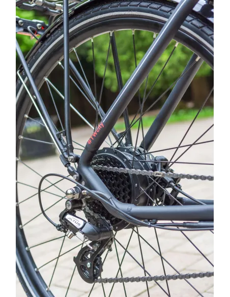 Rower Elektryczny Damski Trekkingowy Koła 28" Shimano 250W Amory Hydraulika