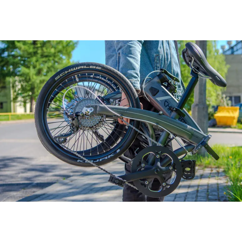 Rower Elektryczny Składany Koła 20" Męski Damski Składak 250 W ALU SHIMANO