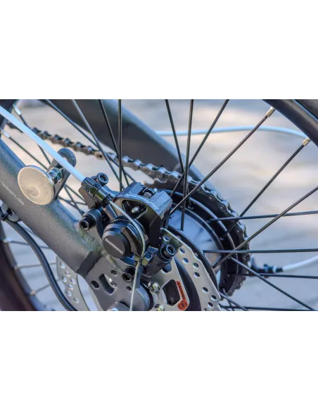 Rower Elektryczny Składany Koła 20" Męski Damski Składak 250 W ALU SHIMANO