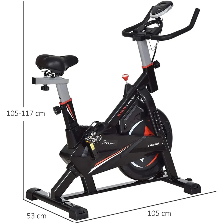 Rower Stacjonarny HomCom A90-200 Spinningowy LCD