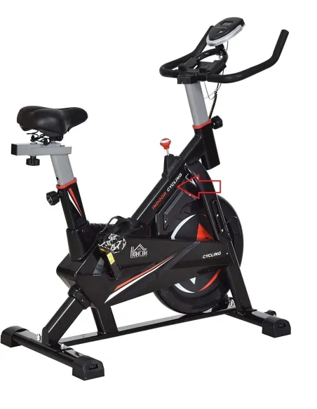 Rower Stacjonarny HomCom A90-200 Spinningowy LCD