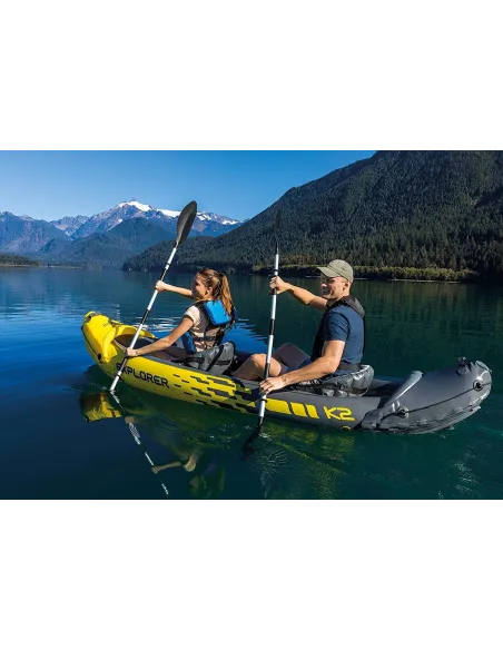 Kajak Dmuchany Intex Explorer K2 Dwuosobowy Wiosła