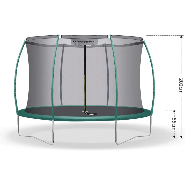 Trampolina Ultrasport Deluxe 244cm Ogrodowa Siatka