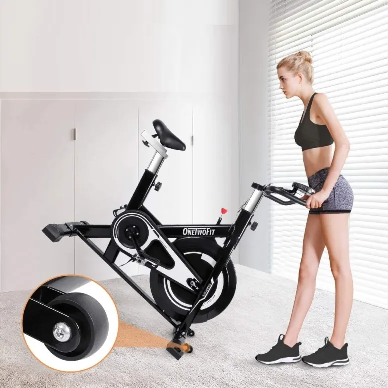 Rower Stacjonarny ONETWOFIT OT125R Spinningowy LED