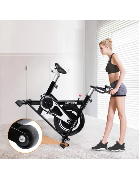 Rower Stacjonarny ONETWOFIT OT125R Spinningowy LED