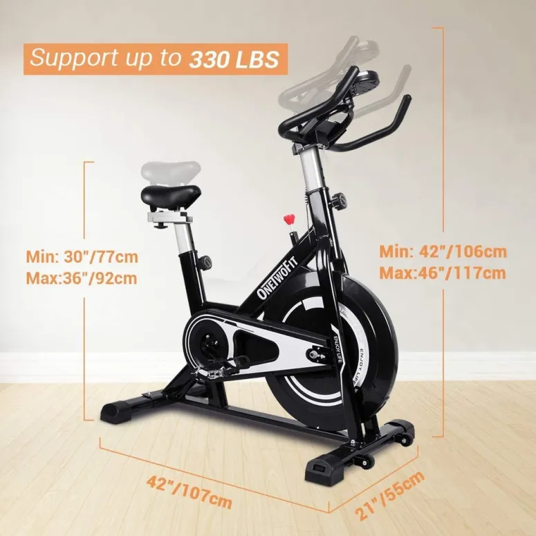 Rower Stacjonarny ONETWOFIT OT125R Spinningowy LED