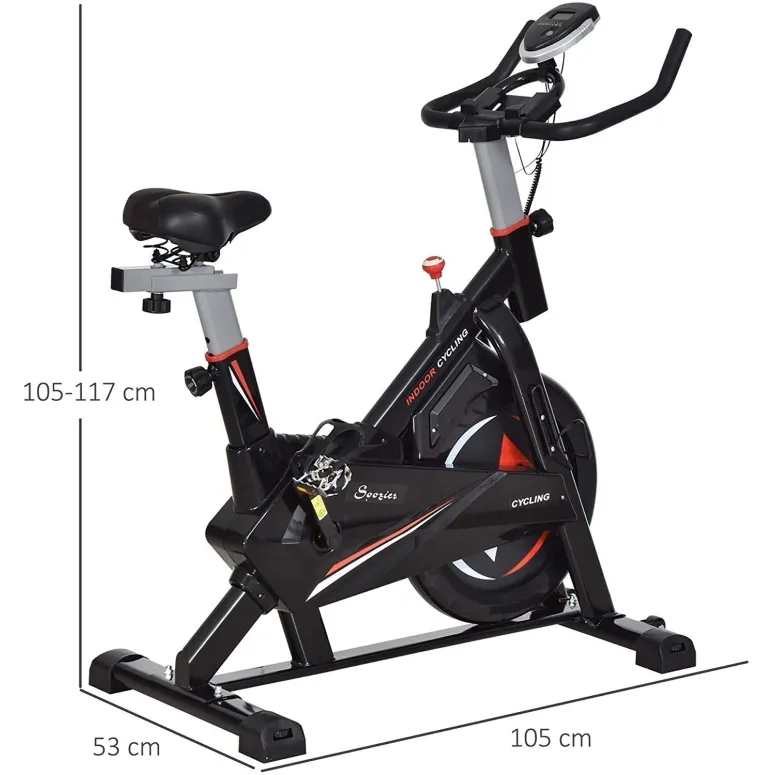 Rower Stacjonarny HomCom A90-200 Spinningowy LCD