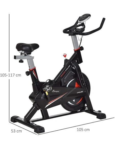 Rower Stacjonarny HomCom A90-200 Spinningowy LCD