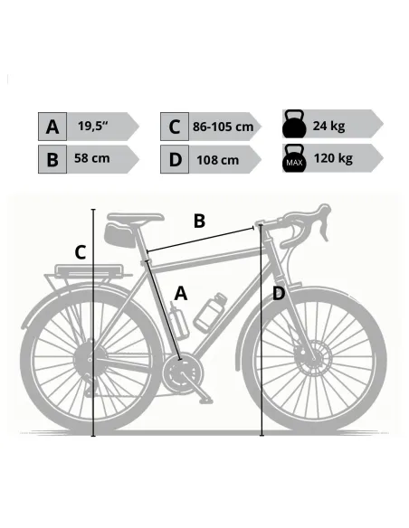 Elektryczny Rower Miejski 28 Męski Alu Wspomaganie Światła Bagażnik Dzwonek