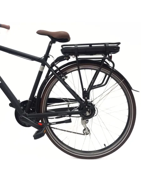 Elektryczny Rower Miejski 28 Męski Alu Wspomaganie Światła Bagażnik Dzwonek