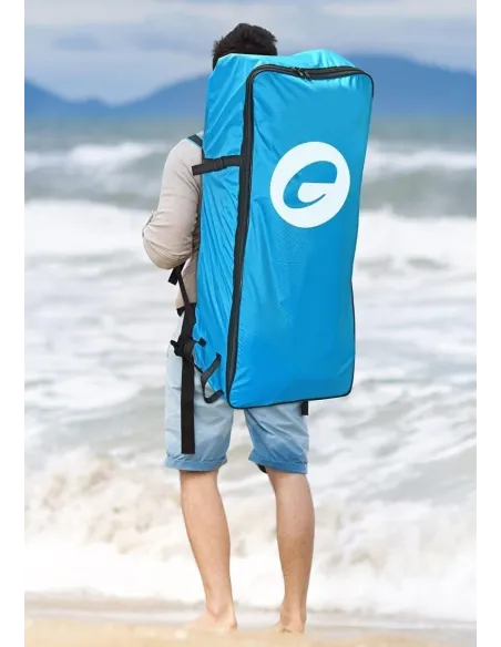 Deska Surfingowa SUP Exprotrek Paddle Niebieska Nadmuchiwana Max 150 kg 305 cm