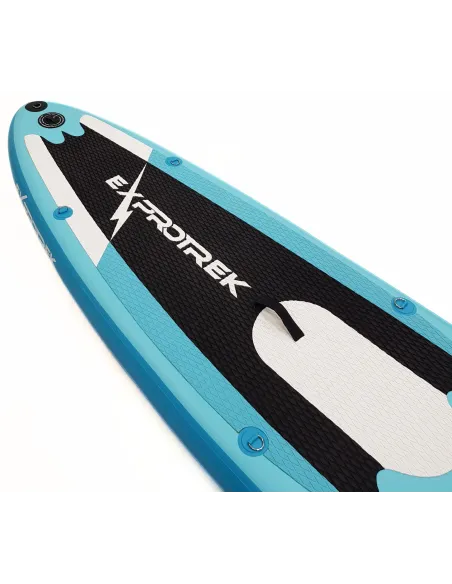 Deska Surfingowa SUP Exprotrek Paddle Niebieska Nadmuchiwana Max 150 kg 305 cm
