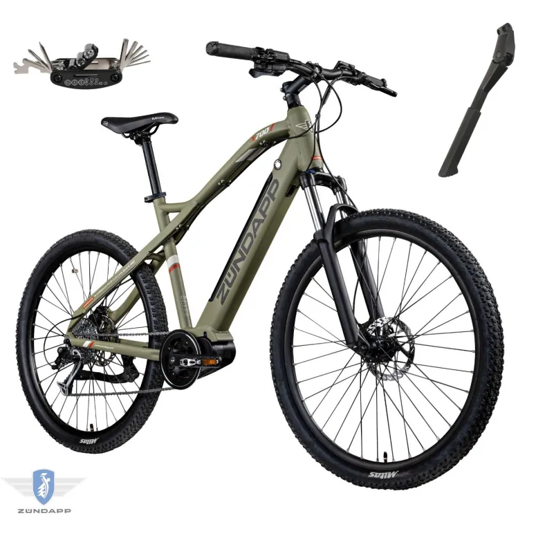 Rower Elektryczny Męski Damski Górski 27,5 SHIMANO Alu Amory MTB LCD 250 W