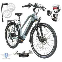 Rower Elektryczny Damski Trekkingowy 28" Aluminium 250 W LCD SHIMANO 2025