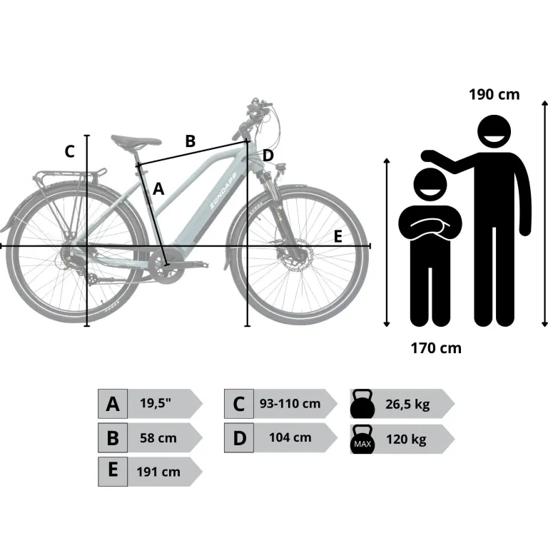 Rower Elektryczny Damski Trekkingowy 28" Aluminium 250 W LCD SHIMANO 2025