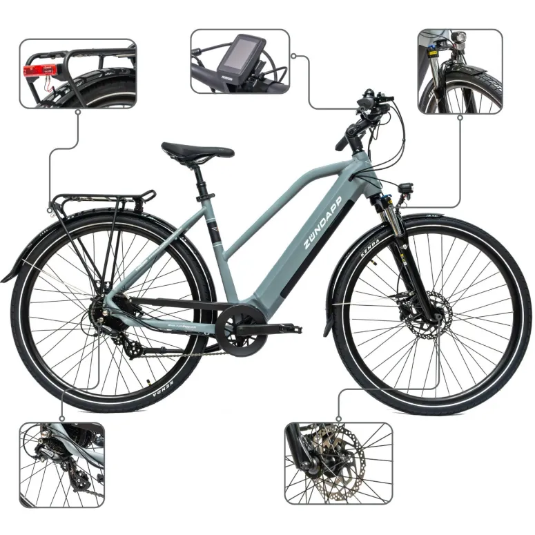 Rower Elektryczny Damski Trekkingowy 28" Aluminium 250 W LCD SHIMANO 2025