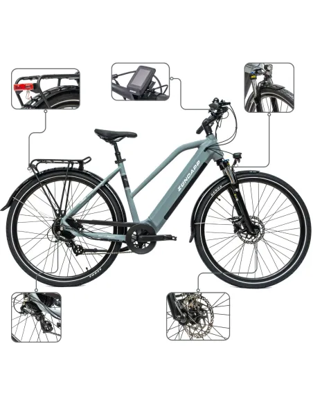 Rower Elektryczny Damski Trekkingowy 28" Aluminium 250 W LCD SHIMANO 2025